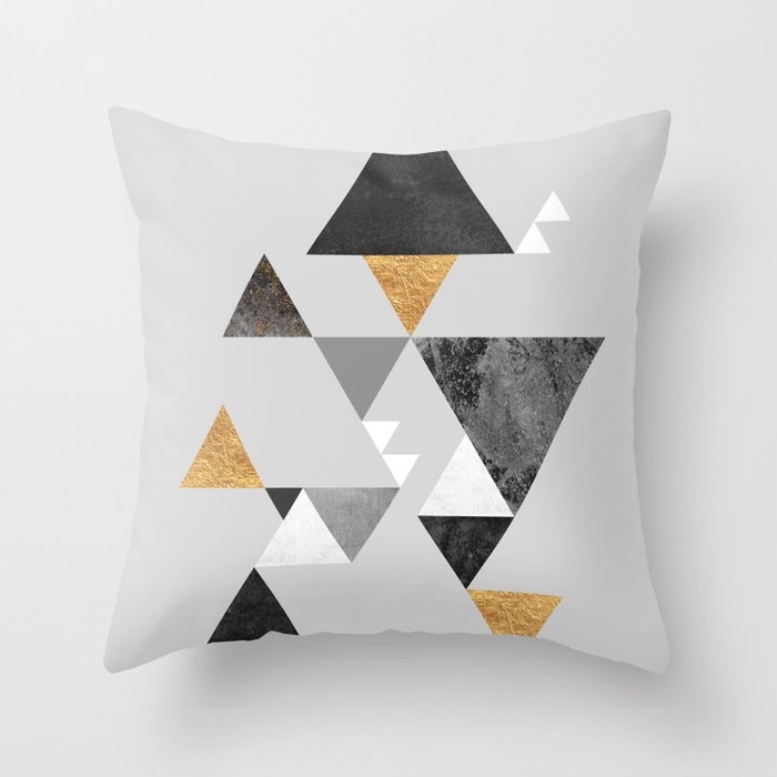 Berg 02 Couch Throw Pillow by Elisabeth Fredriksson - Cover (18" x 18") with pillow insert - Indoor Pillow - Image 0
