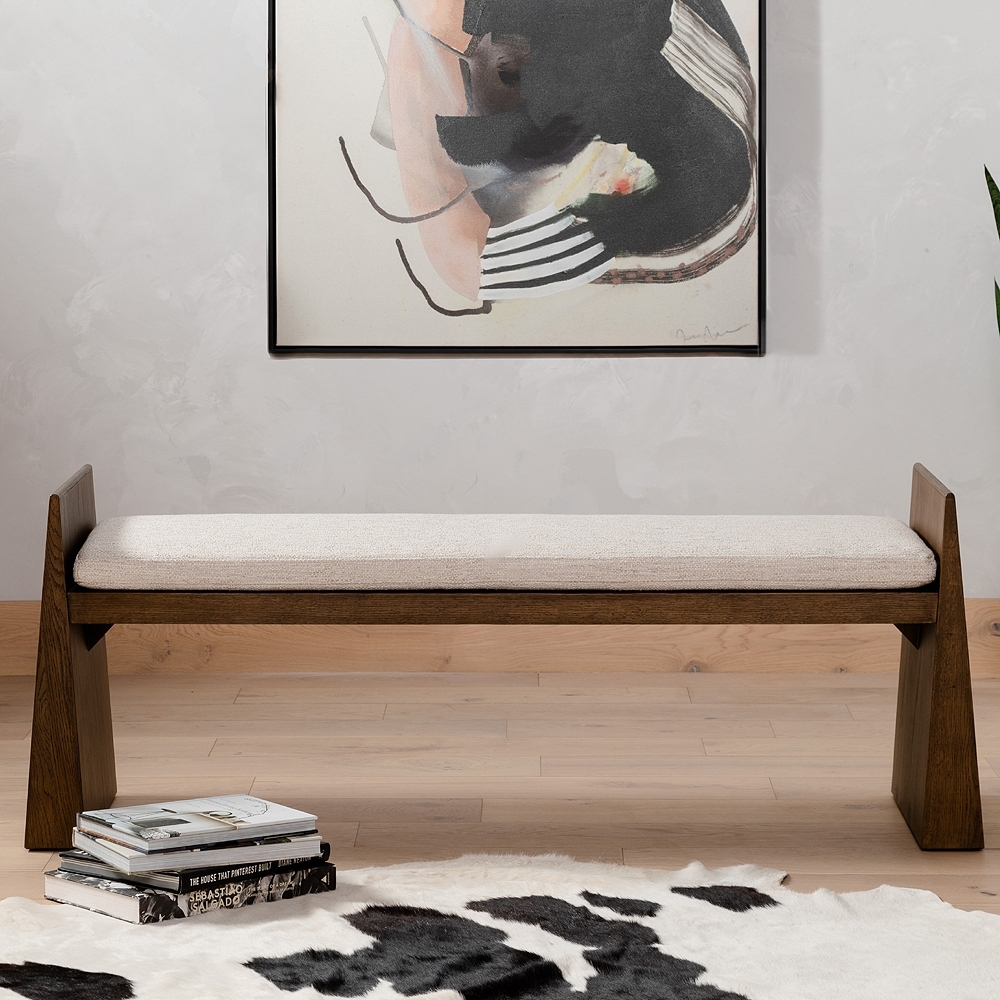 Marco Modern Avant White Oak Accent Bench - Style # 97N56 - Image 0