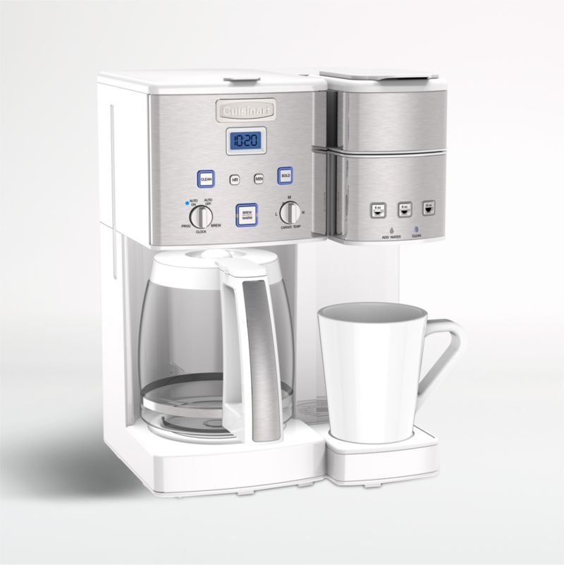 Cuisinart Â® Coffee Center Â® White 12-Cup Coffee Maker and Single-Serve Brewer - Image 1
