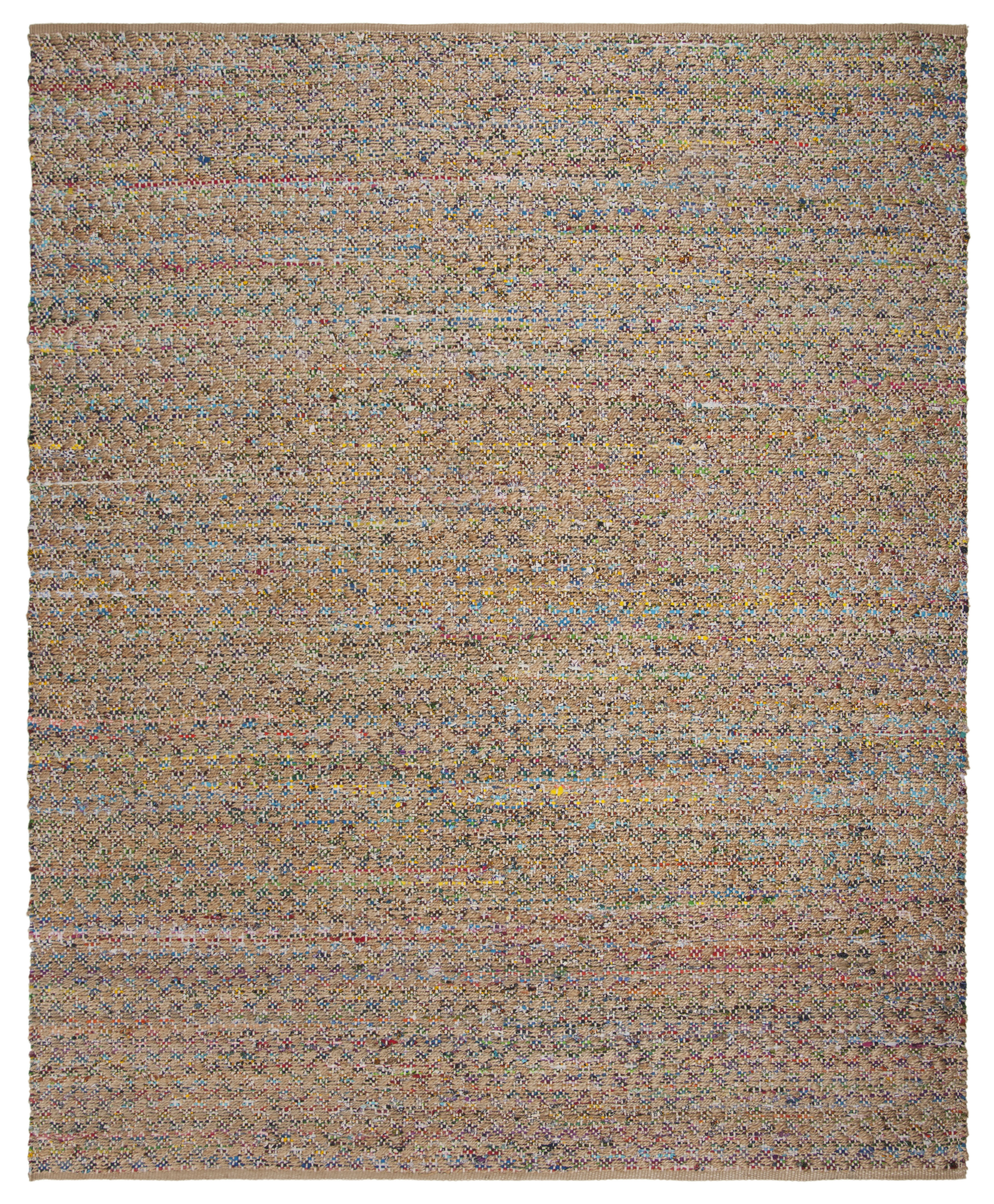 Arlo Home Hand Woven Area Rug, CAP305Q, Red/Natural,  8' X 10' - Image 0