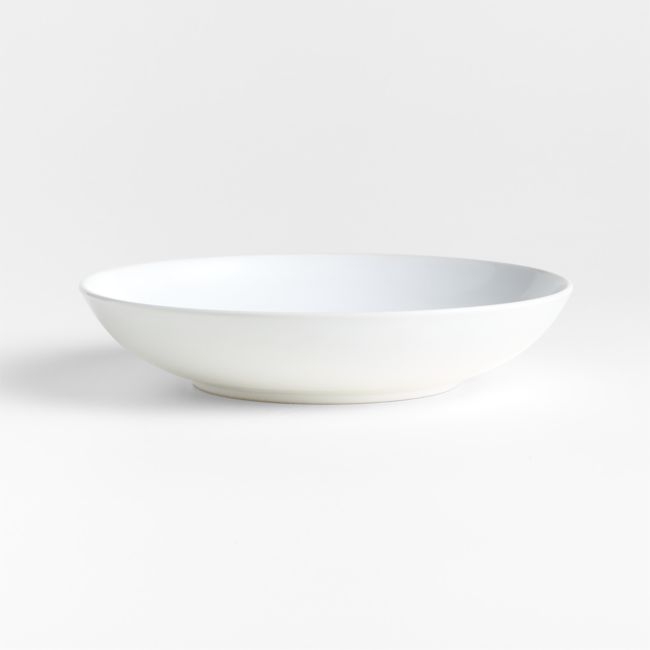 Craft White Stoneware Low Bowl - Image 0
