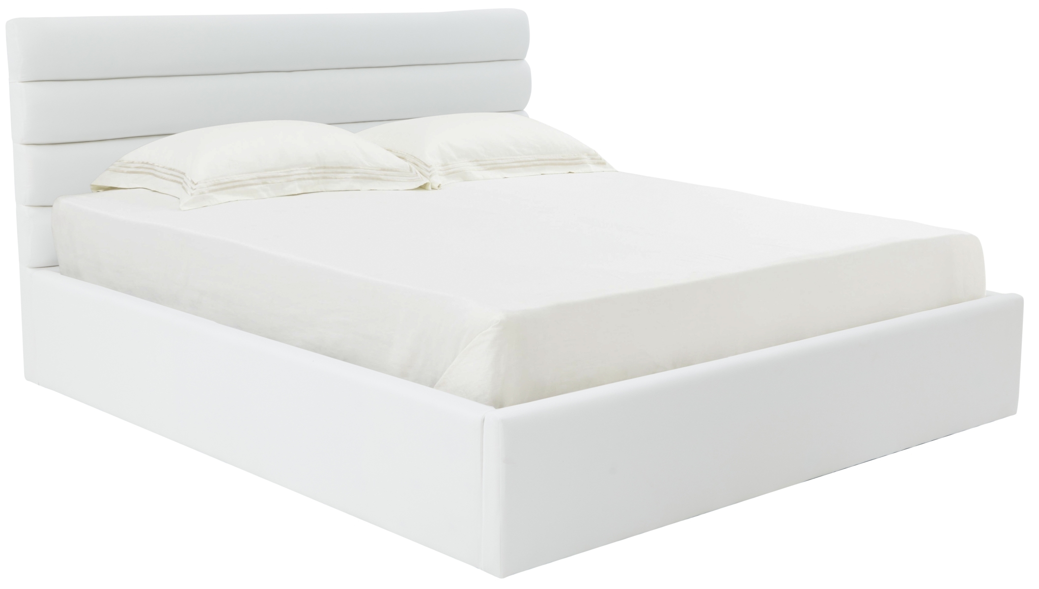 Jaybella Lowprofile Tufted Bed - Ivory - Image 4