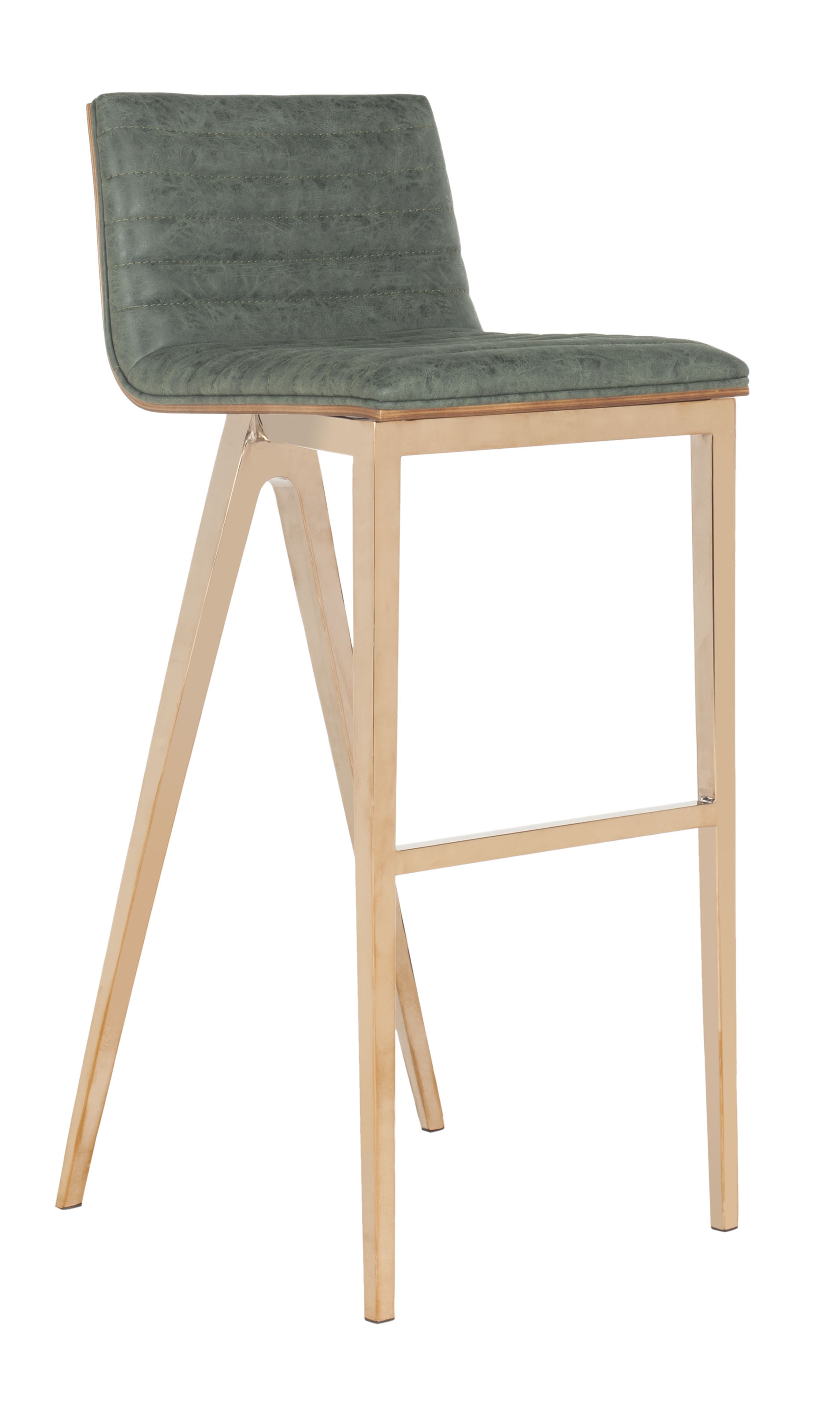 McKay BarStool - Ash Green/Copper - Safavieh - Image 3