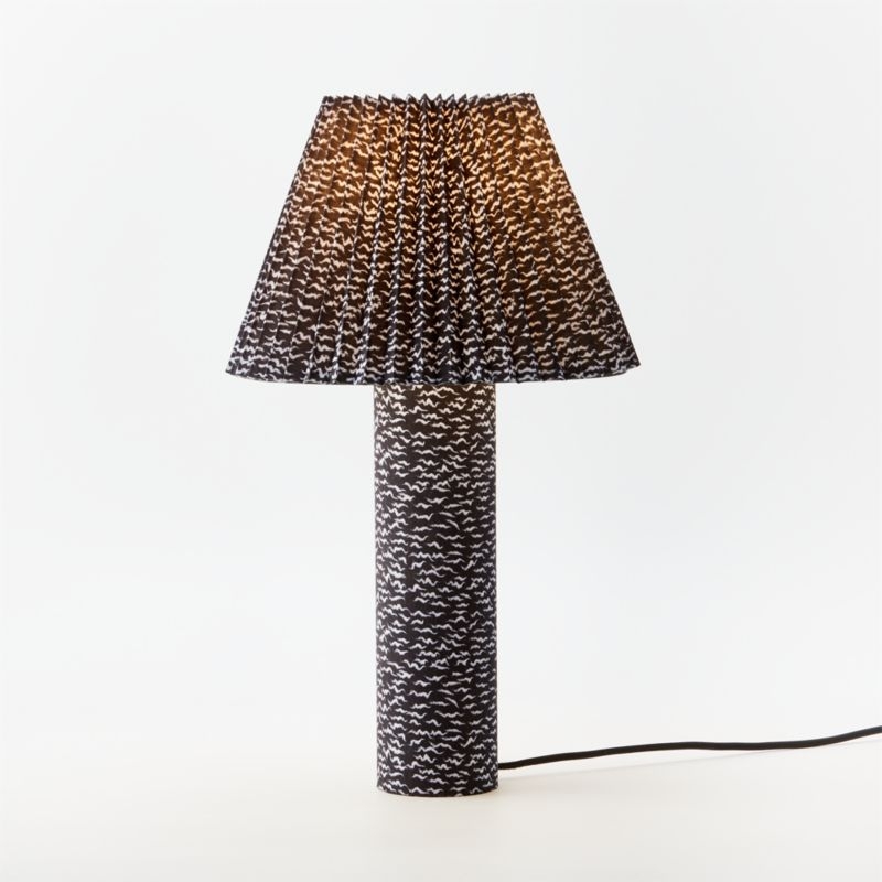 Scrunch Black and White Table Lamp by Kara Mann - Image 6