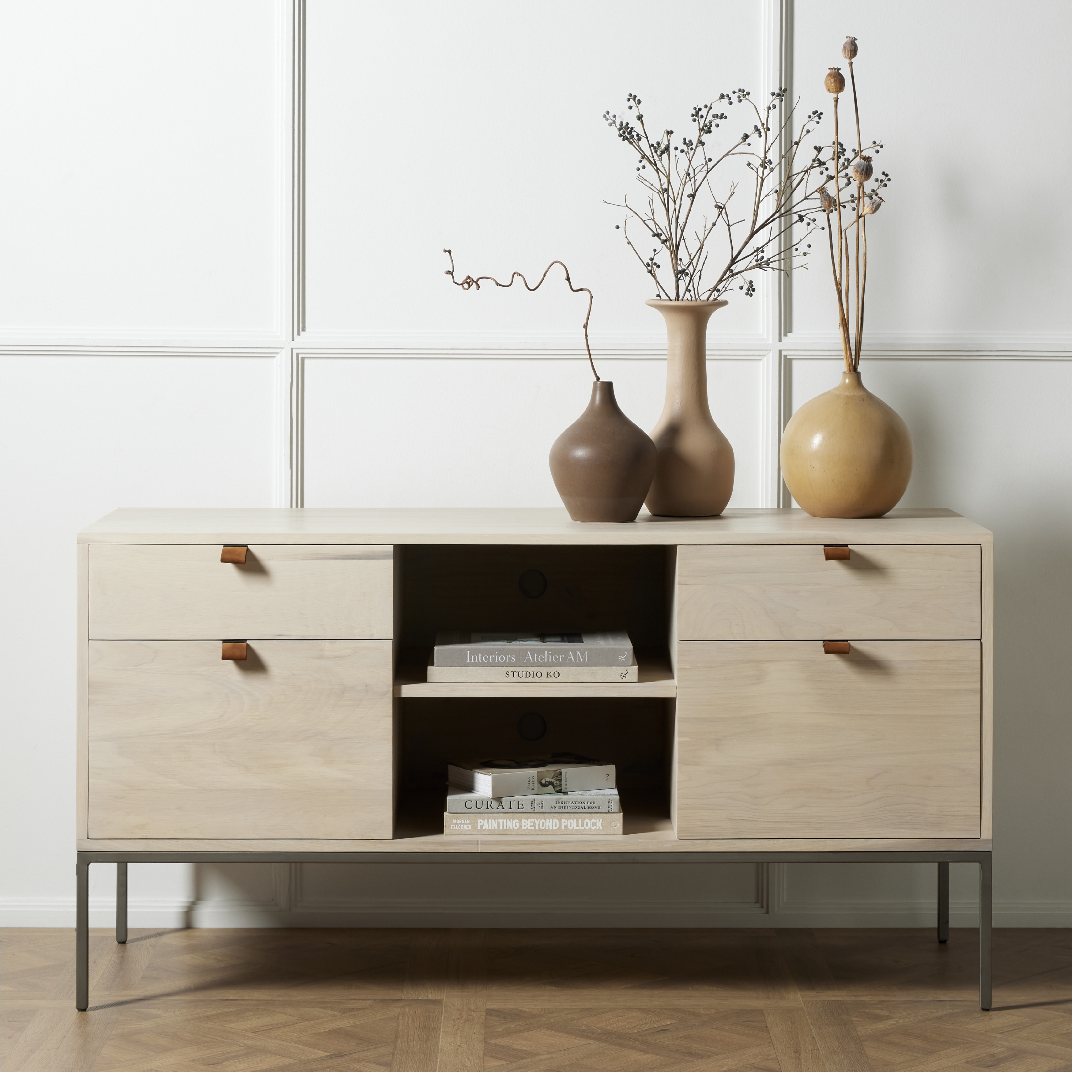 Trey Modular Filing Credenza-Dove Poplar - Image 15