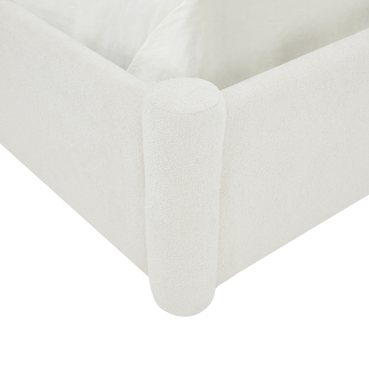 Blaine Boucle Bed - Creme - Image 4