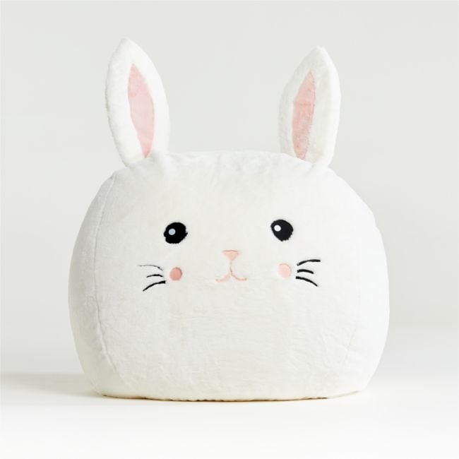 Large Furry Bunny Bean Bag Chair Cover - Image 0