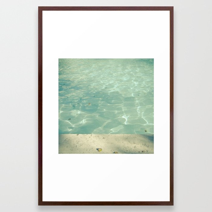 Morning Swim Framed Art Print by Cassia Beck - Conservation Walnut - Large 24" x 36"-26x38 - Image 0