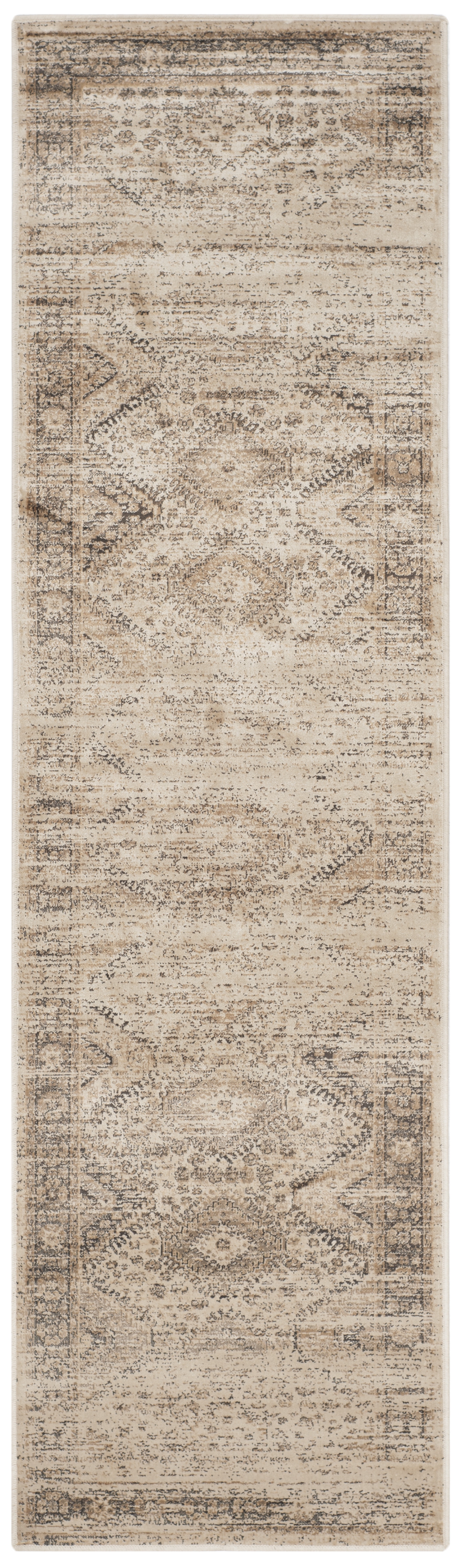 Arlo Home Woven Area Rug, VTG118-3440, Stone,  2' 2" X 8' - Image 0