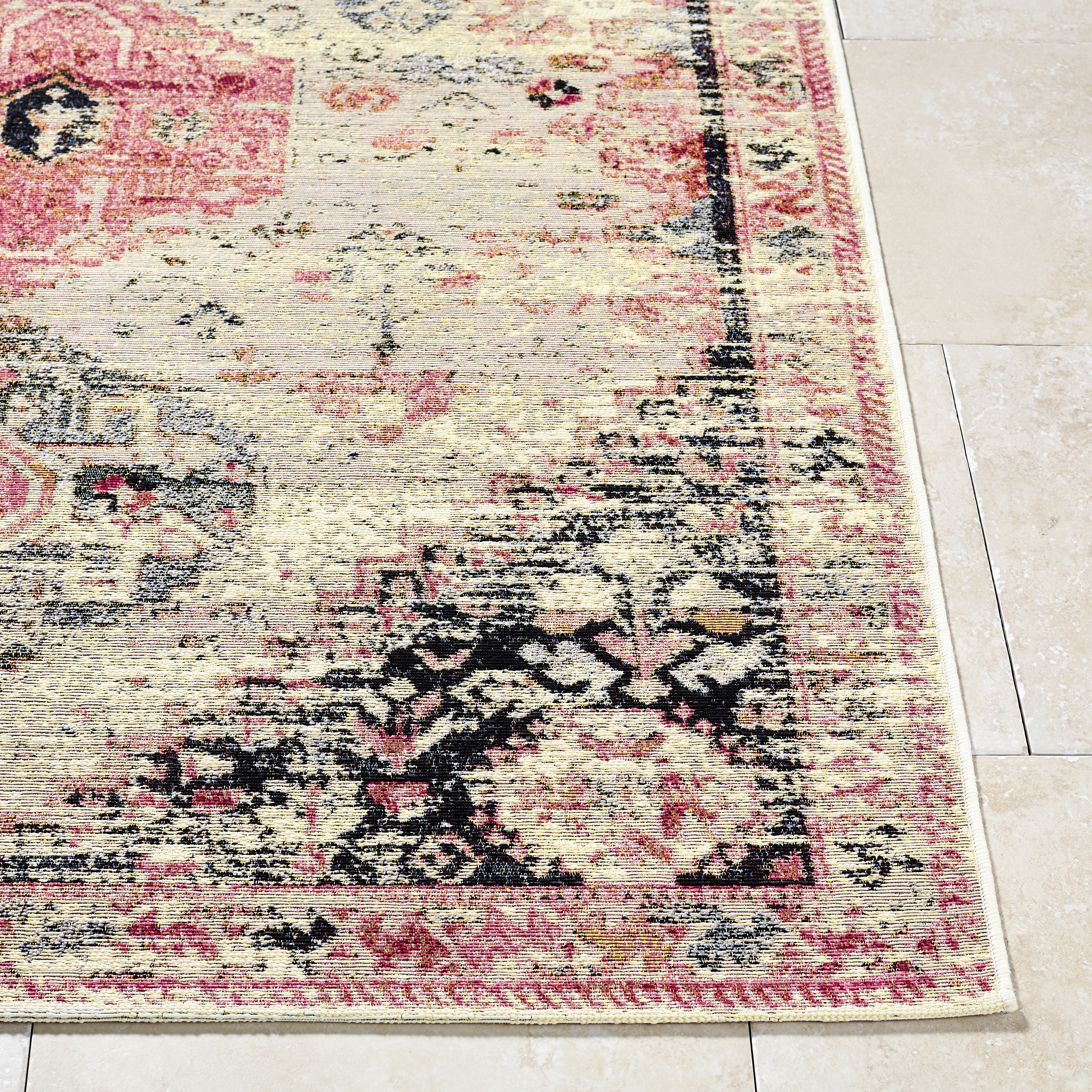 Warsaw  Outdoor 5'3" x 7'1" Machine Woven Rug - Image 1