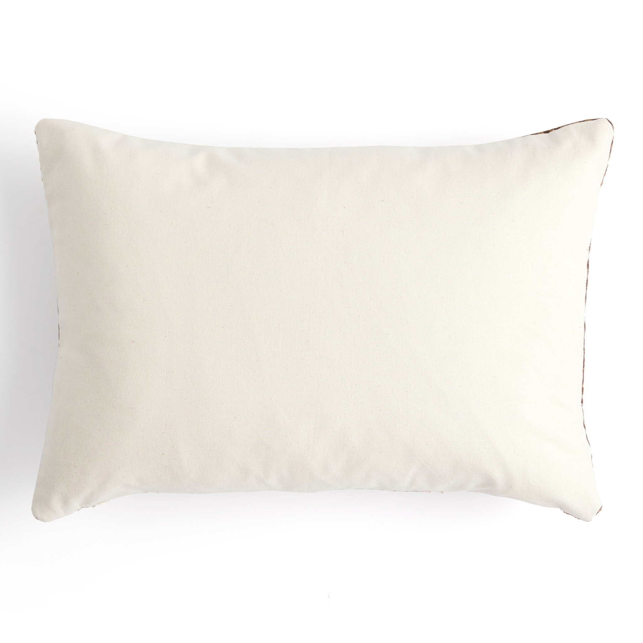 Handwoven Cancuc Pillow - Taupe Cotton - Image 1