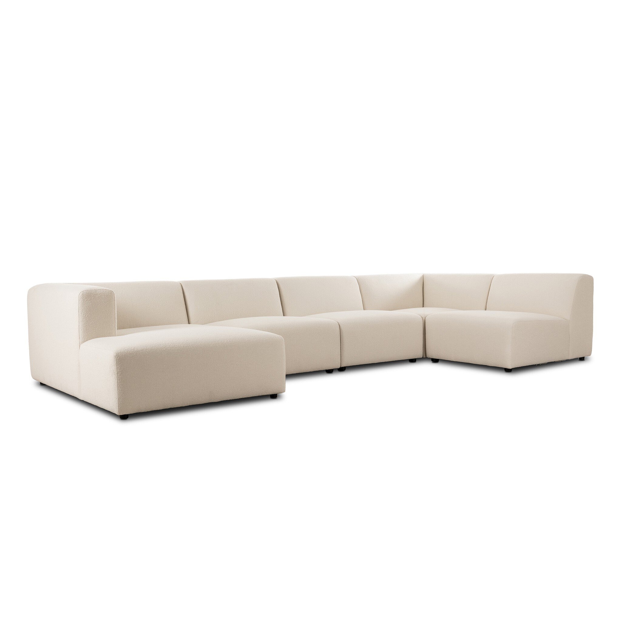 Lawndale 5-Piece Sectional + Chaise - Fayette Cloud - Image 9