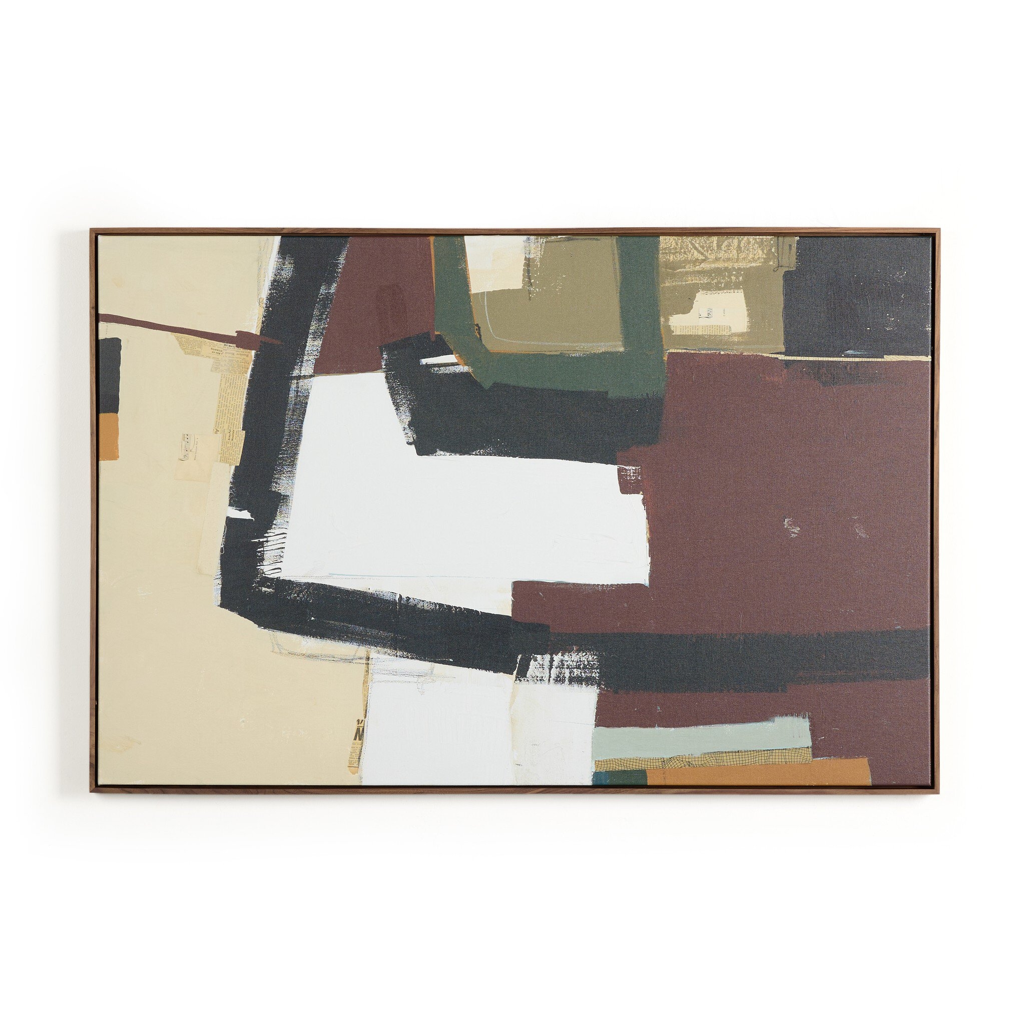 Climbing by Matt Green - Rustic Walnut Floater - Image 0