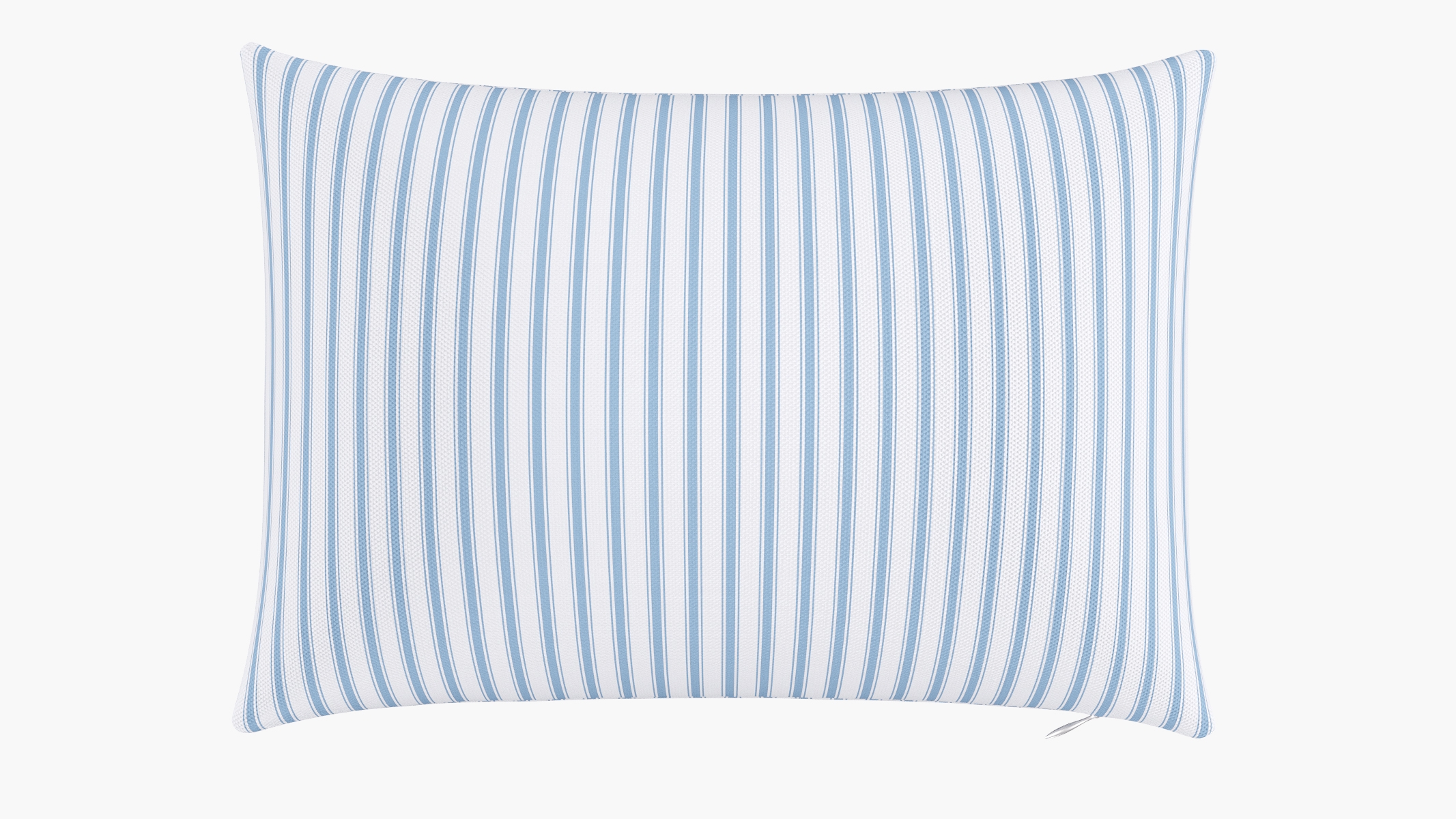 Throw Pillow 14" x 20", Cornflower Classic Ticking Stripe, 14" x 20" - Image 0
