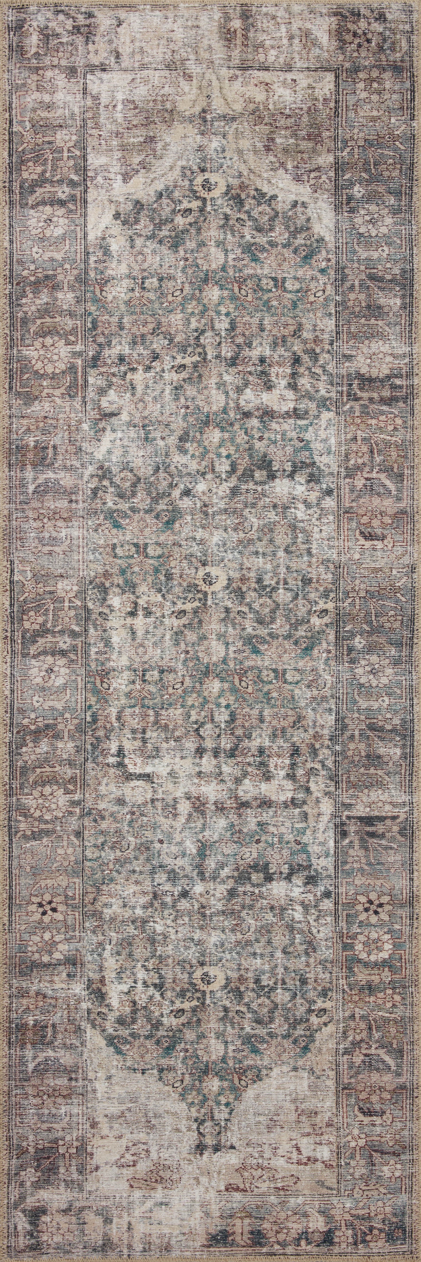 Amber Lewis x Loloi Georgie Lagoon / Beige 3'-0" x 12'-0" - Image 3