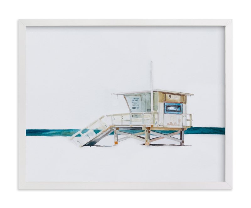 Hermosa Beach Lifeguard Tower Limited Edition Fine Art Print 1 - Image 0