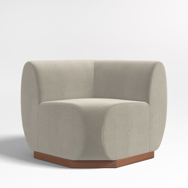 Leandro Tan Brown Square Corner Dining Banquette Chair - Image 0