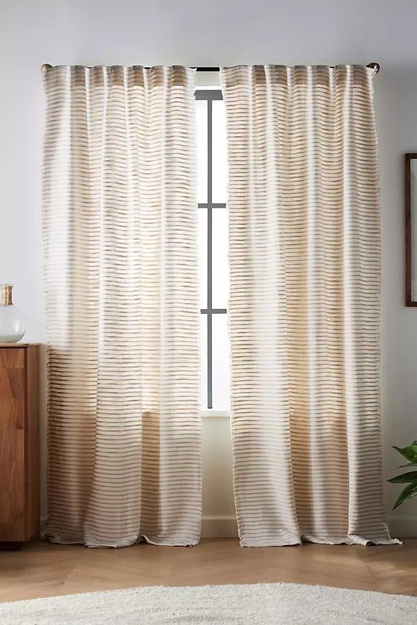 Luxe Linen Blend Woven Curtain - Image 0