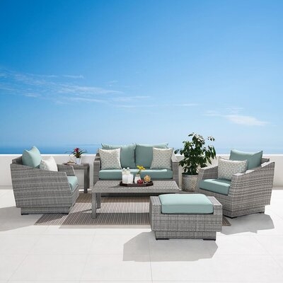 Castelli 6 Piece Sofa Set with Sunbrella Cushions - Image 0