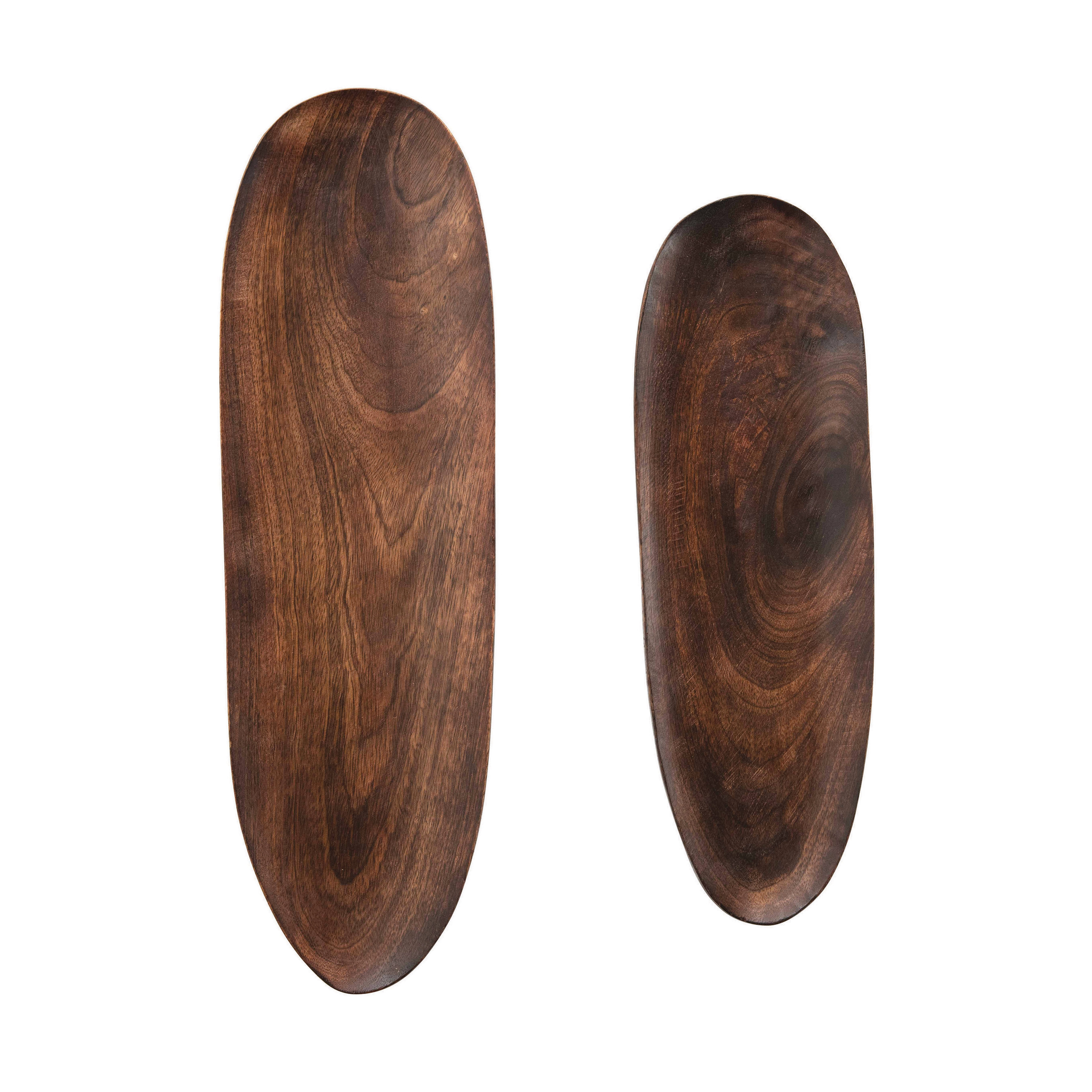 Mango Wood Trays, Set of 2 - Image 0