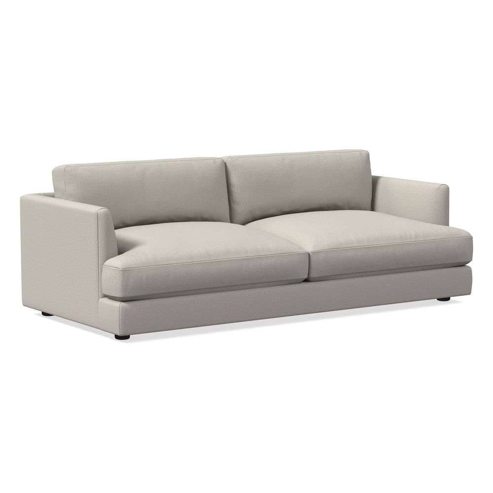 Haven 84" Multi-Seat Sofa, Standard Depth, Basket Slub, Pearl Gray - Image 0