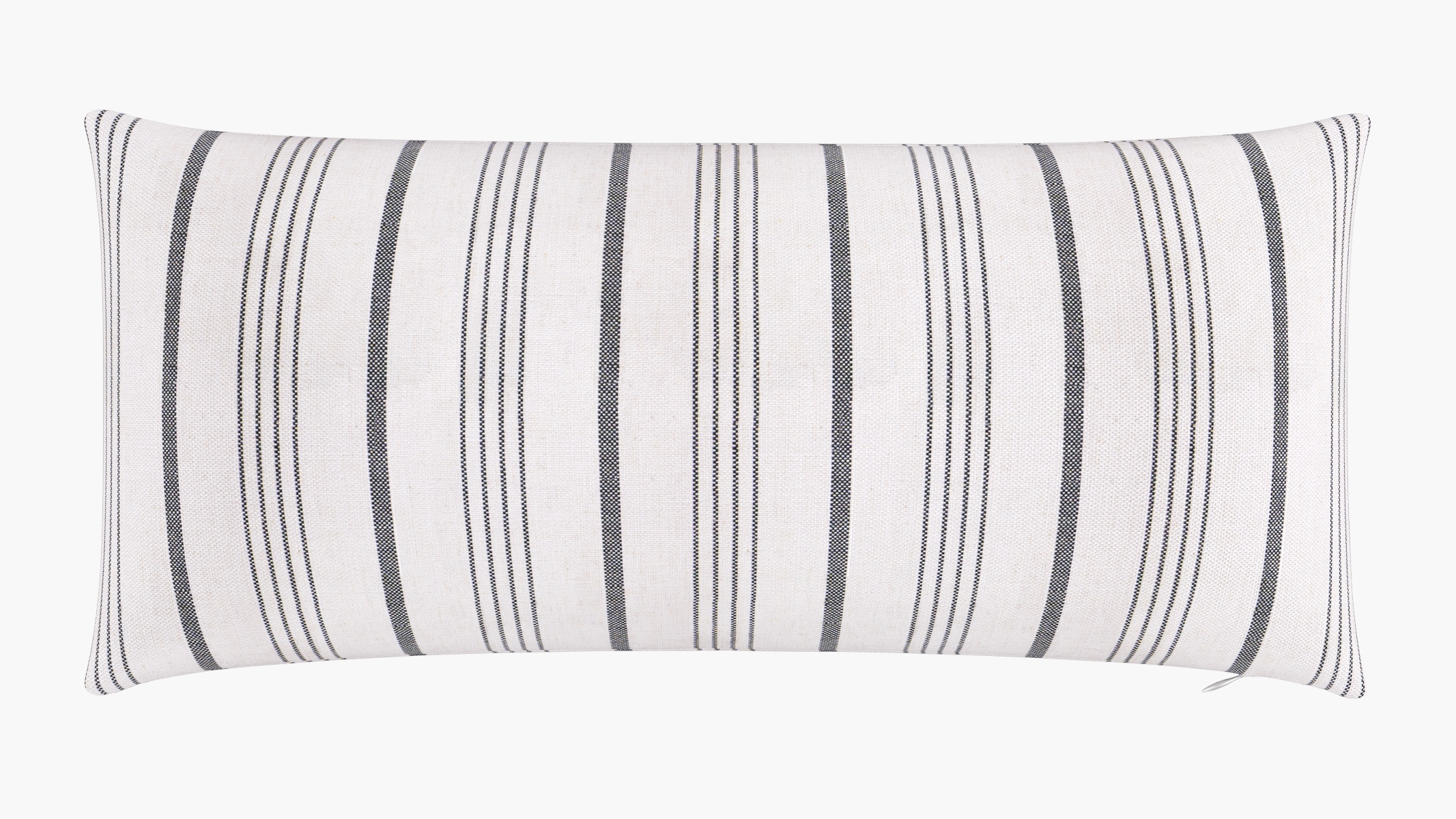 Throw Pillow 14" x 30", Black Market Stripe, 14" x 30" - Image 0