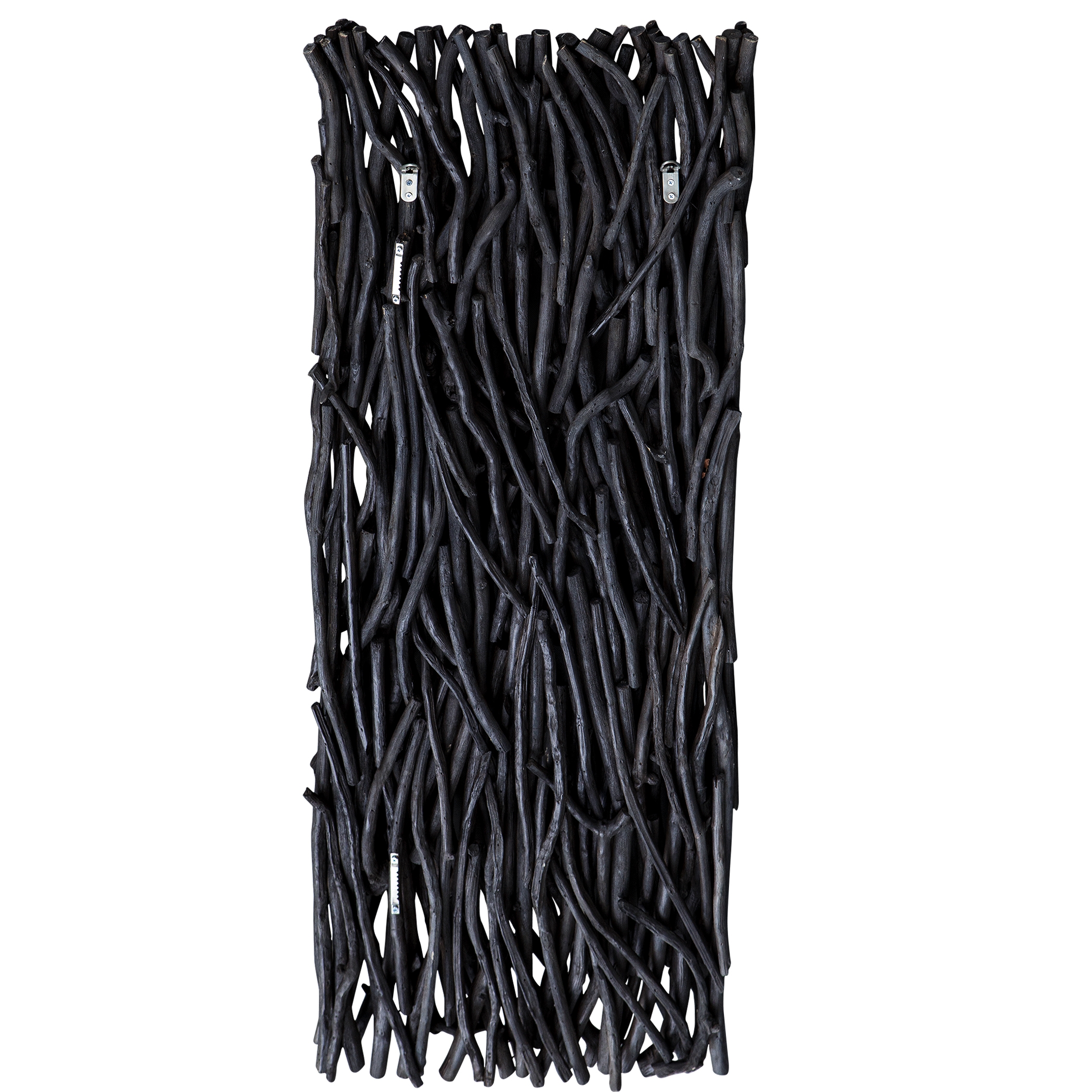 Gathered Teak Black Wood Wall Decor - Image 4