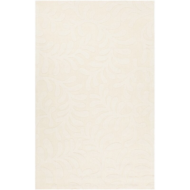 Raya Hand-Tufted Cream Area Rug Rug Size: 5' x 8' - Image 0