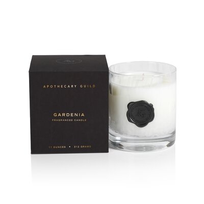 AG Opal Glass Candle Jar In Gift Box, Gardenia - Image 0