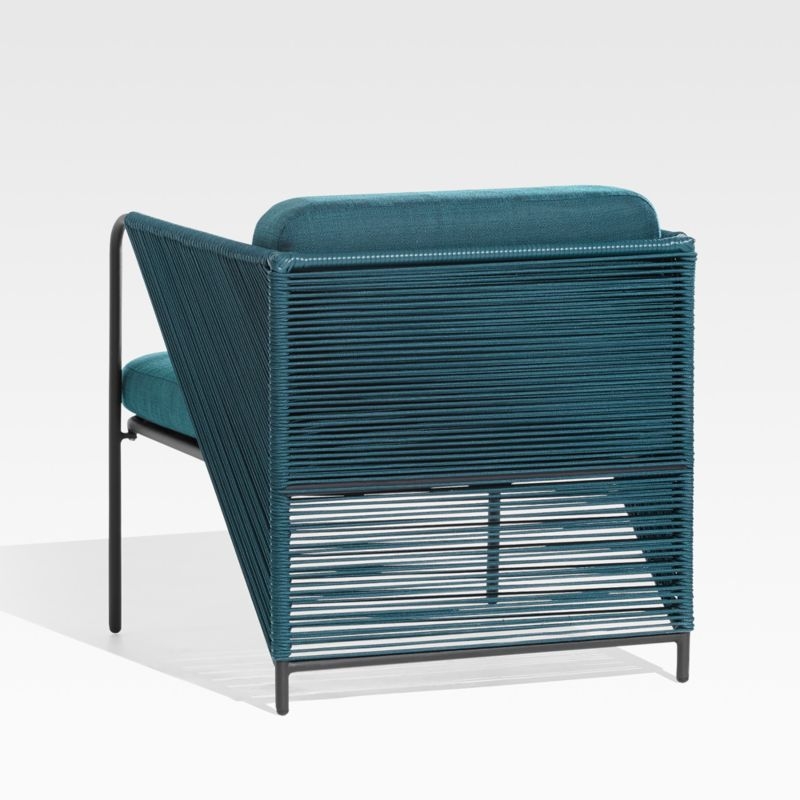 Dorado Teal Small Space Outdoor Lounge Chair - Image 3