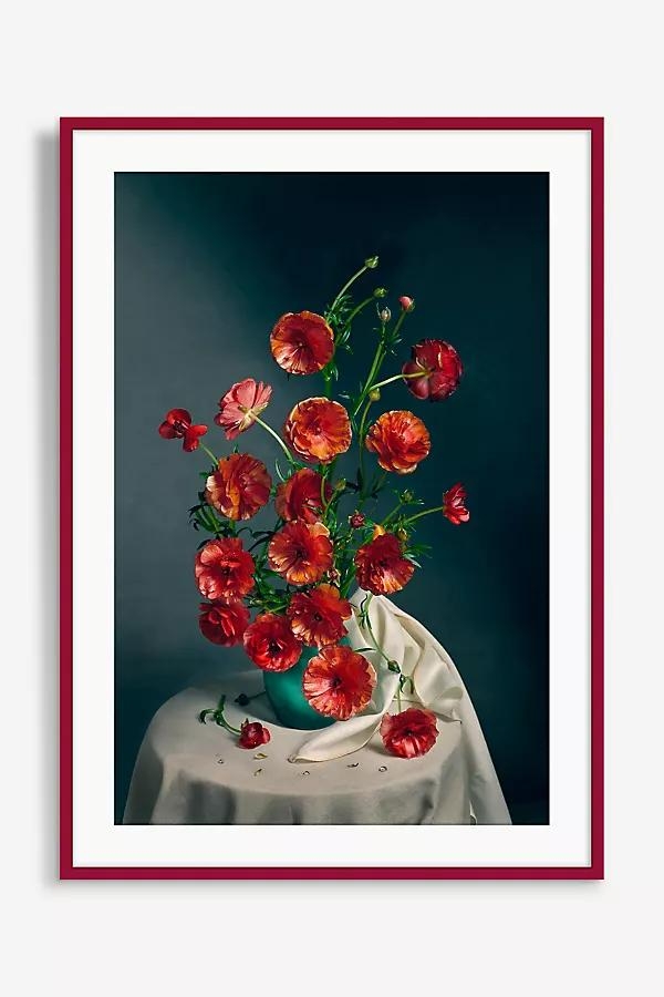 Butterfly Ranunculus in December Wall Art - Image 0