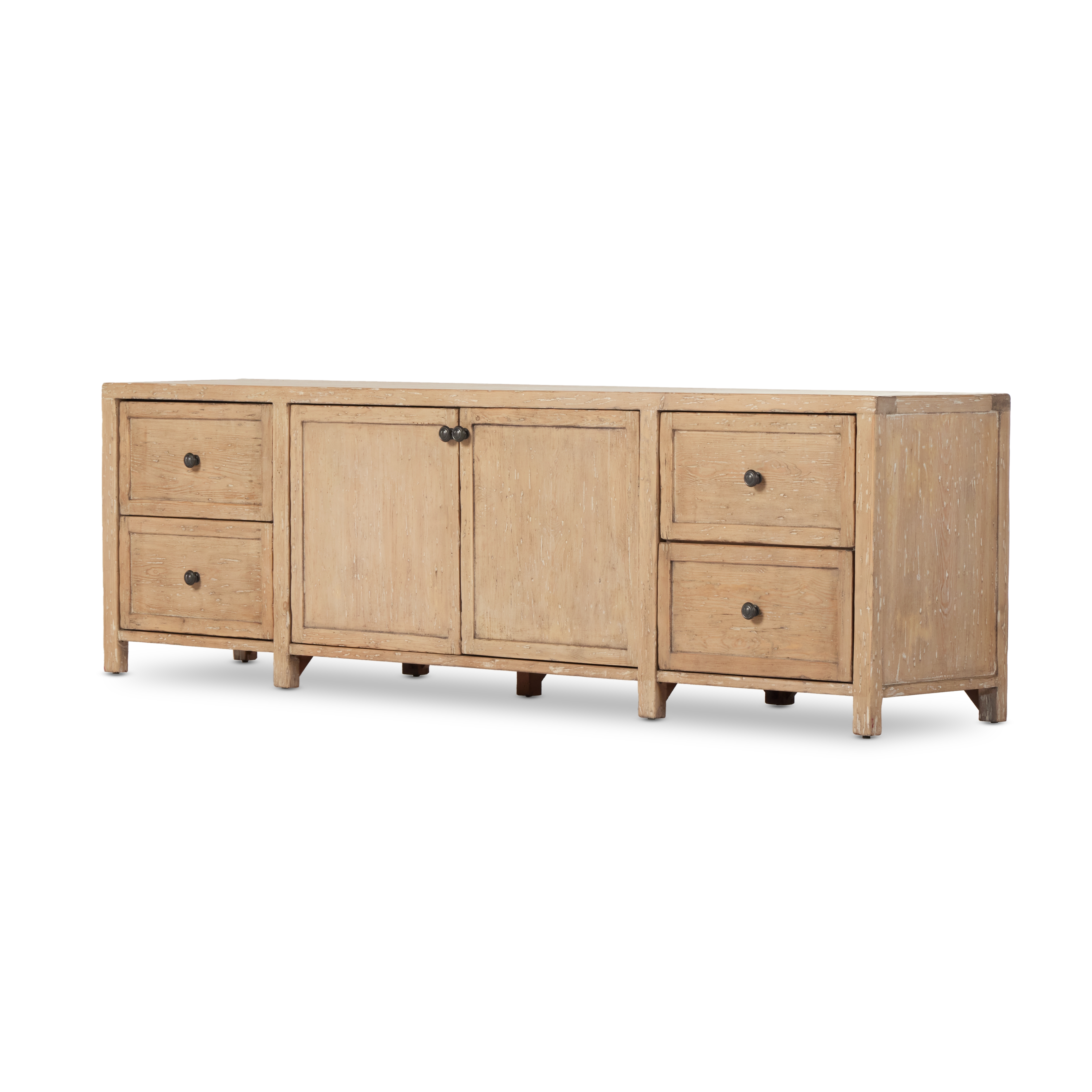Gaines Media Console-Aged Light Pine - Image 0