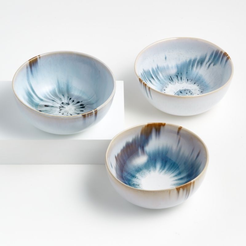 Julo Blue Cereal Bowls, Set of 8 - Image 7