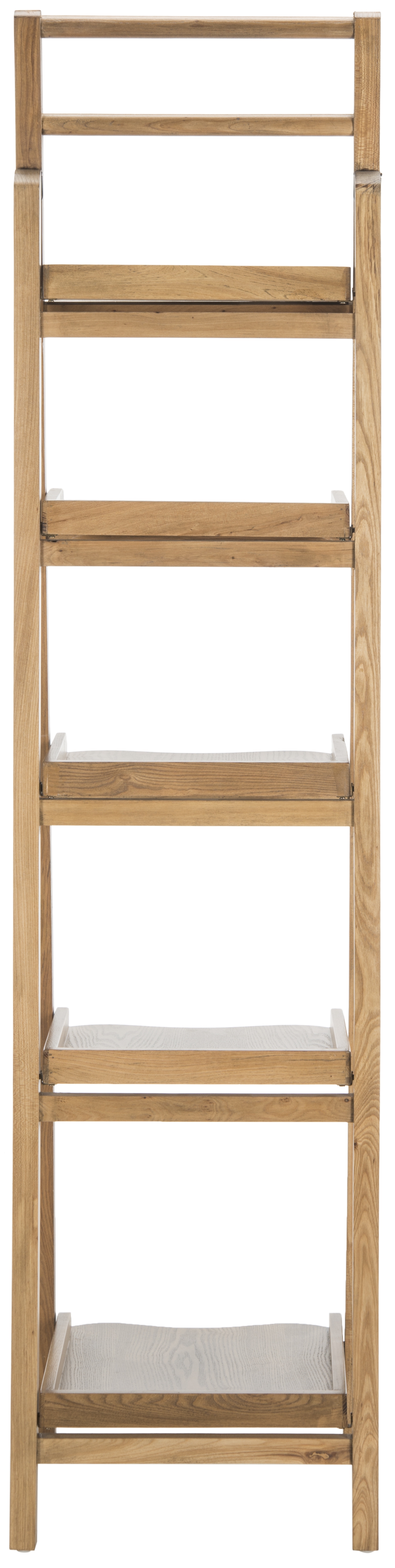 Asher Leaning 5 Tier Etagere - Oak - Safavieh - Image 3