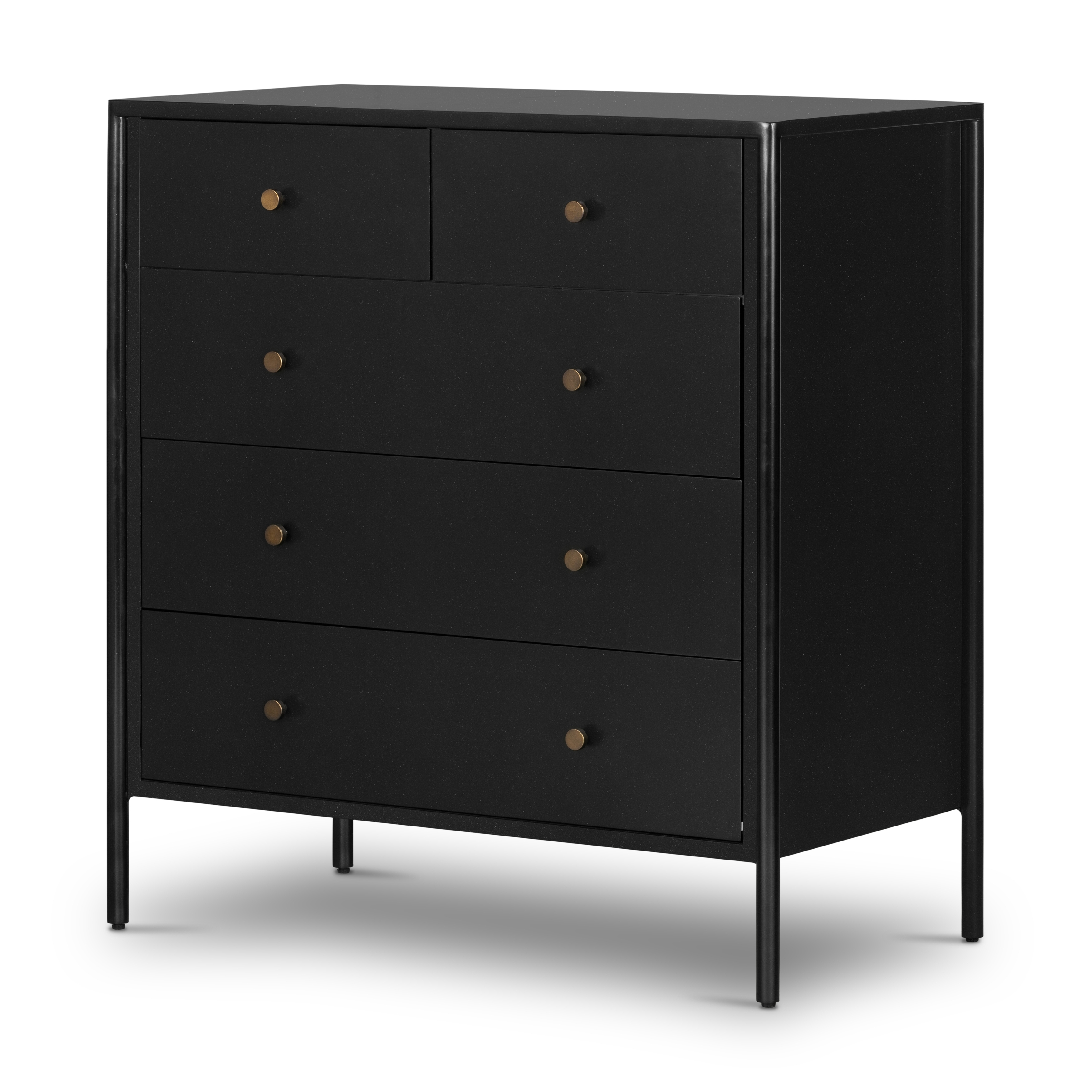 Soto 5 Drawer Dresser-Black - Image 0