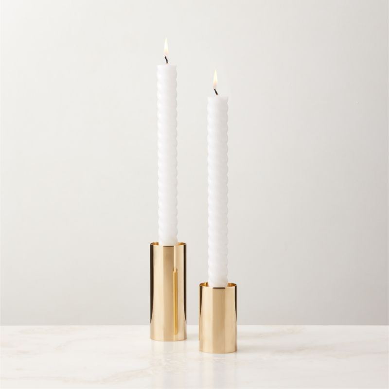 Sembel Brass Tealight Candle Holders Set of 2 - Image 1