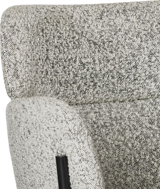 Azalea Black and White Boucle Dining Chair - Image 5