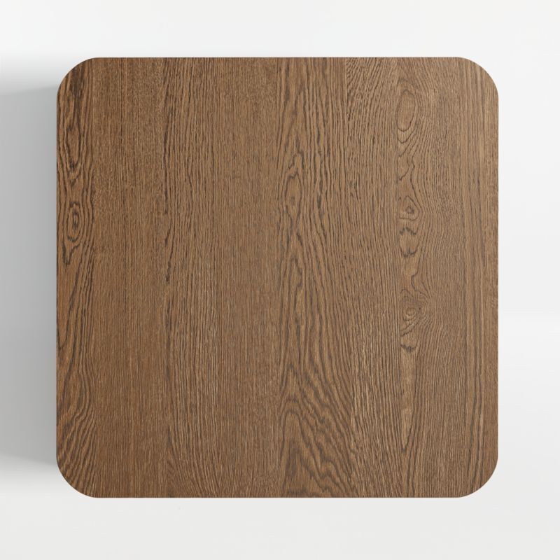 Oakhurst Brown Oak Wood 46" Square Coffee Table - Image 3