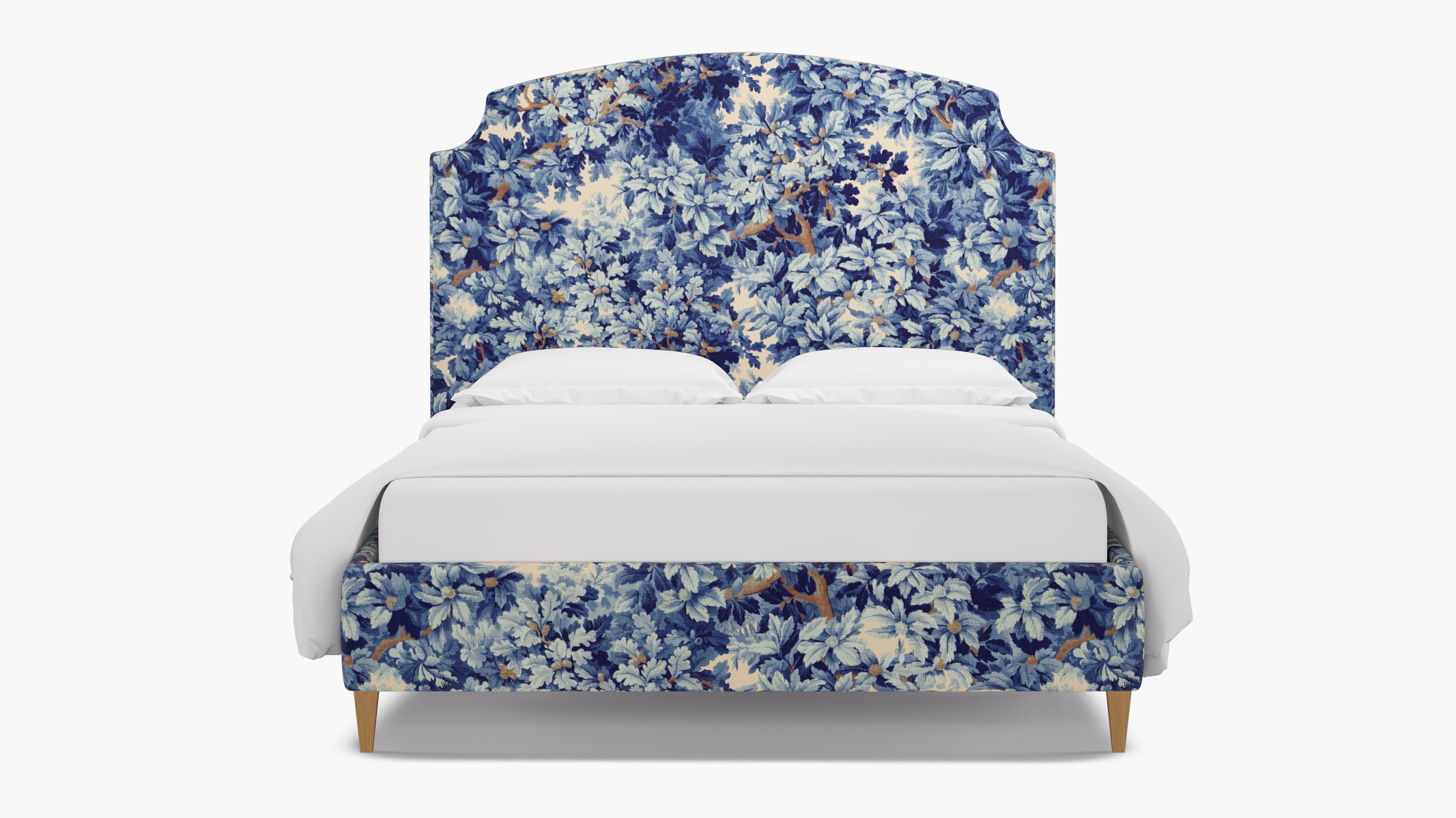 Cove Bed, Limoges Bois De Chene, Natural Square Tapered Leg, Queen - Image 0