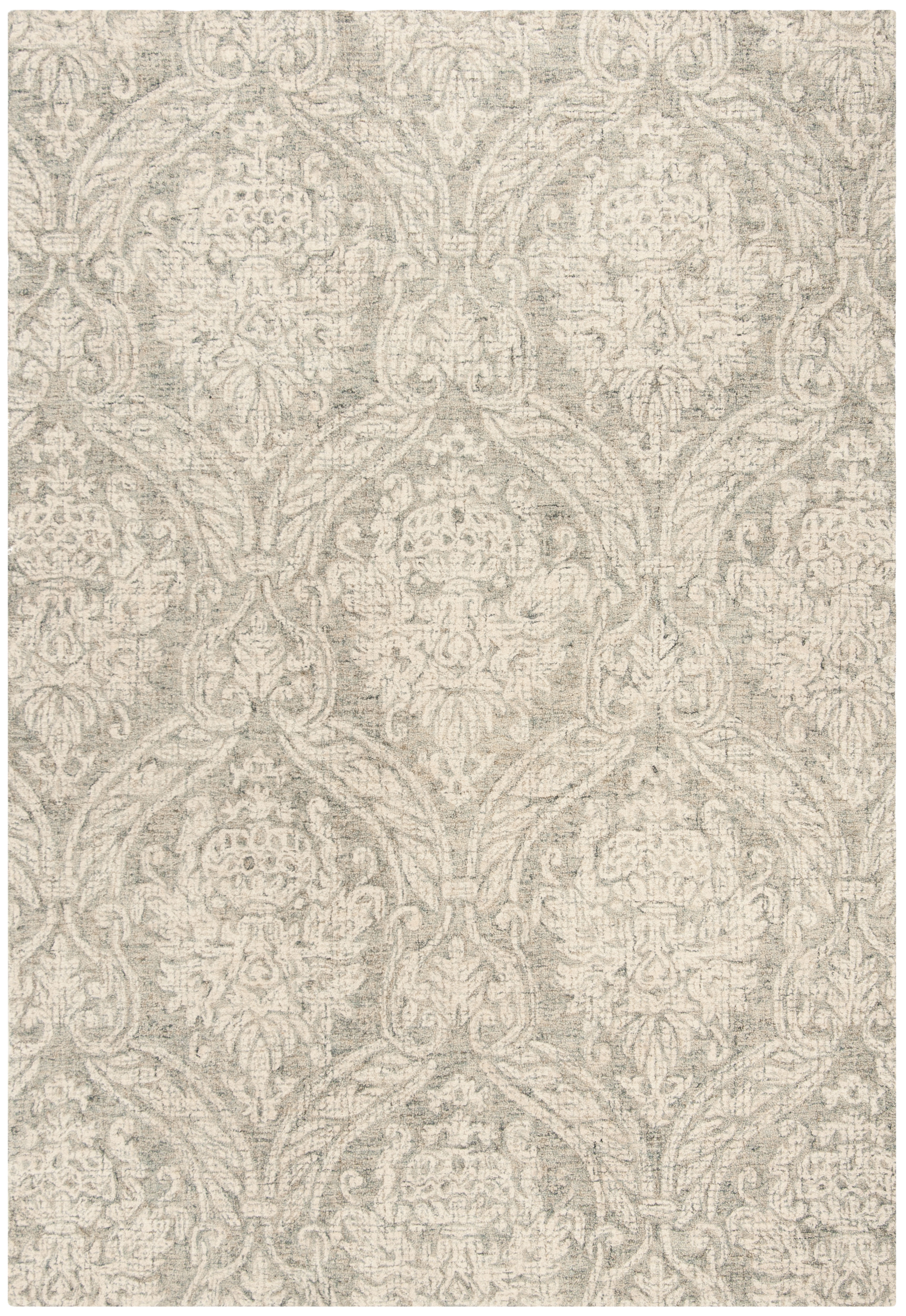 Arlo Home Hand Tufted Area Rug, ABT204A, Grey/Ivory,  6' X 9' - Image 0
