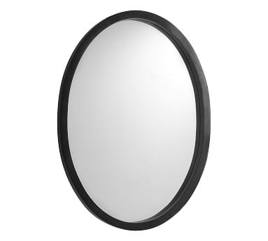 Venz Black Mango Wood Oval Mirror, 49" x 36" - Image 4