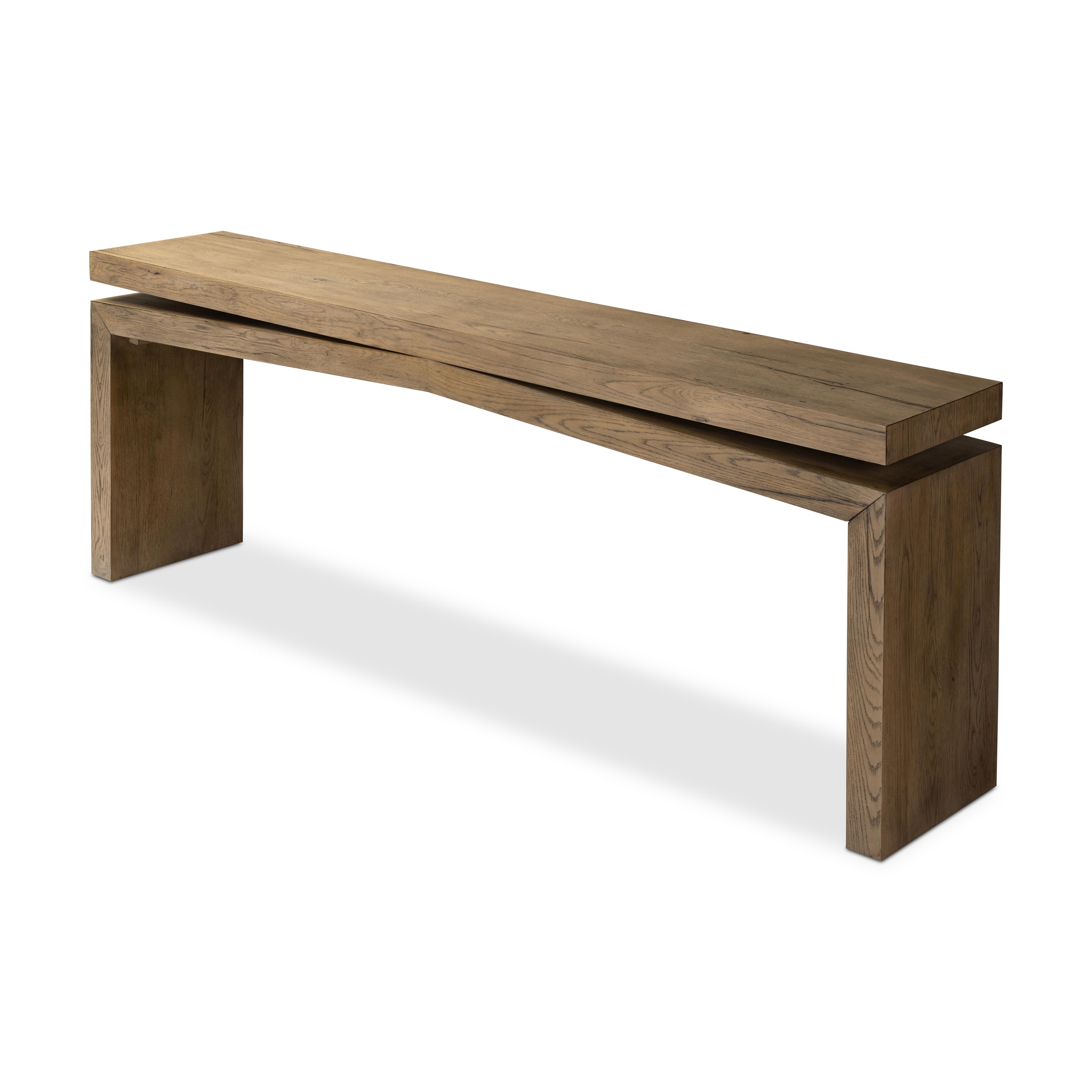 Matthes Console Table-Rustic Natural - Image 11