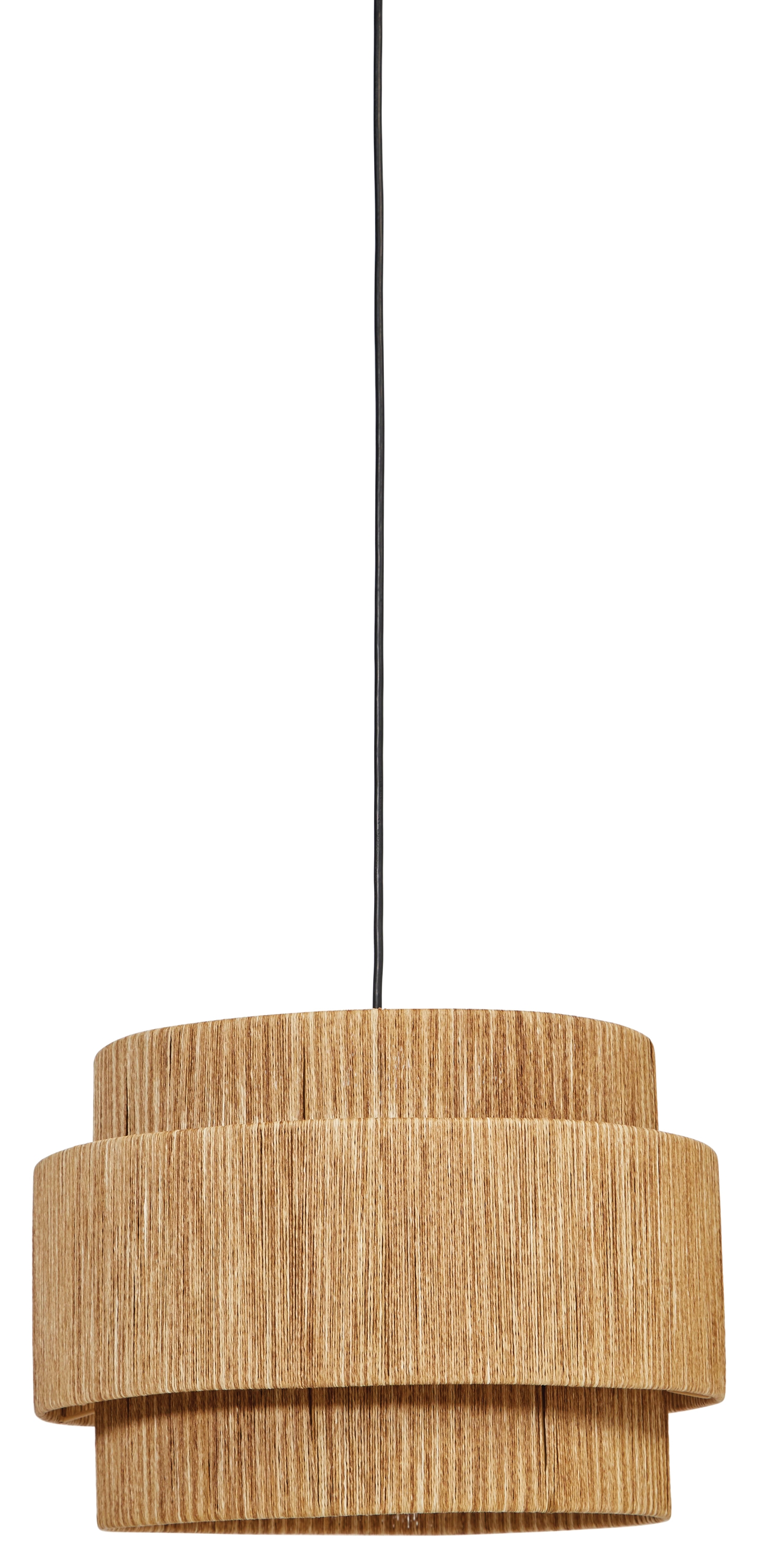3-Tier Woven Paper String Pendant Light with 4' Cord (Hardwire Only) - Image 0