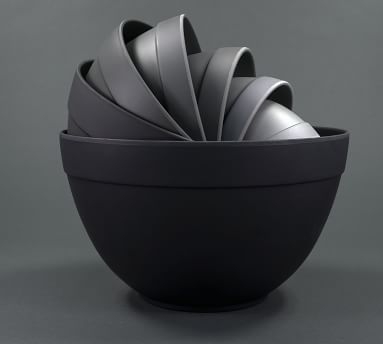 Bamboozle Nesting Mixing Bowls, Set of 7 - Gray - Image 4
