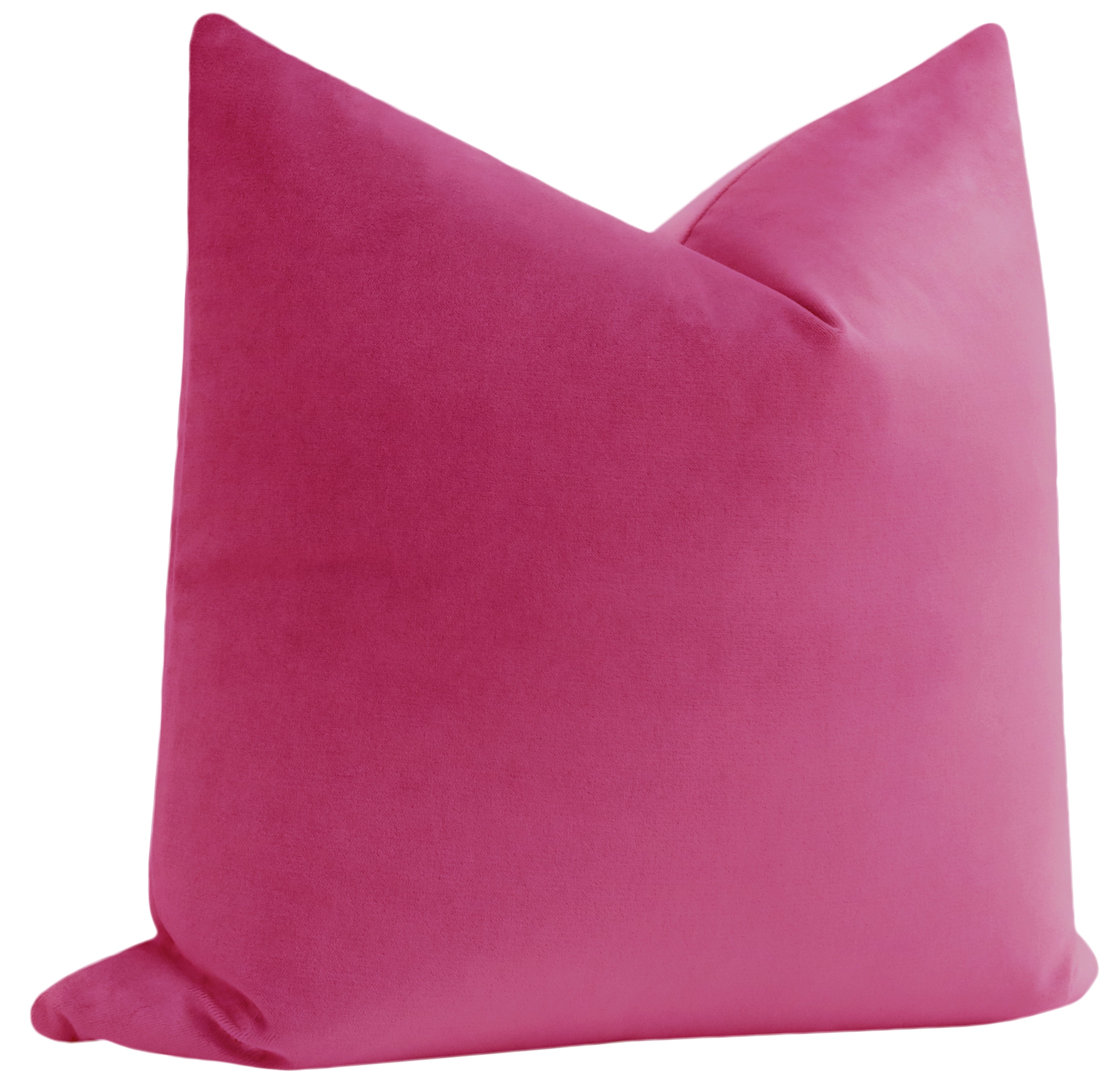 SOCIETY VELVET // CERISE - 20” X 26” STANDARD SHAM / Knife Edge - Image 1
