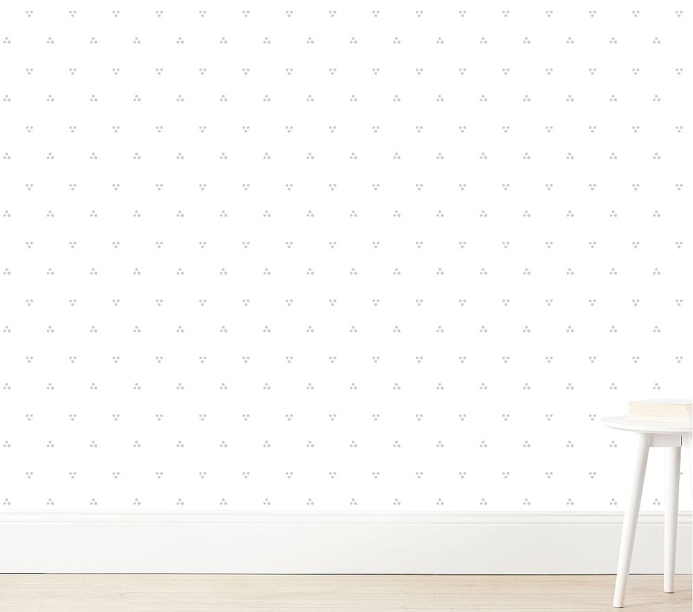 Wallshoppe Sugar Paper Dainty Dot Wallpaper, Gray - Image 0