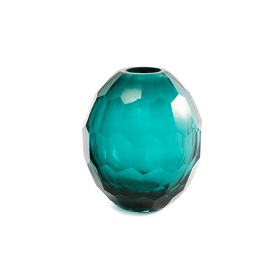 Teal 6" Glass Table Vase - Image 0