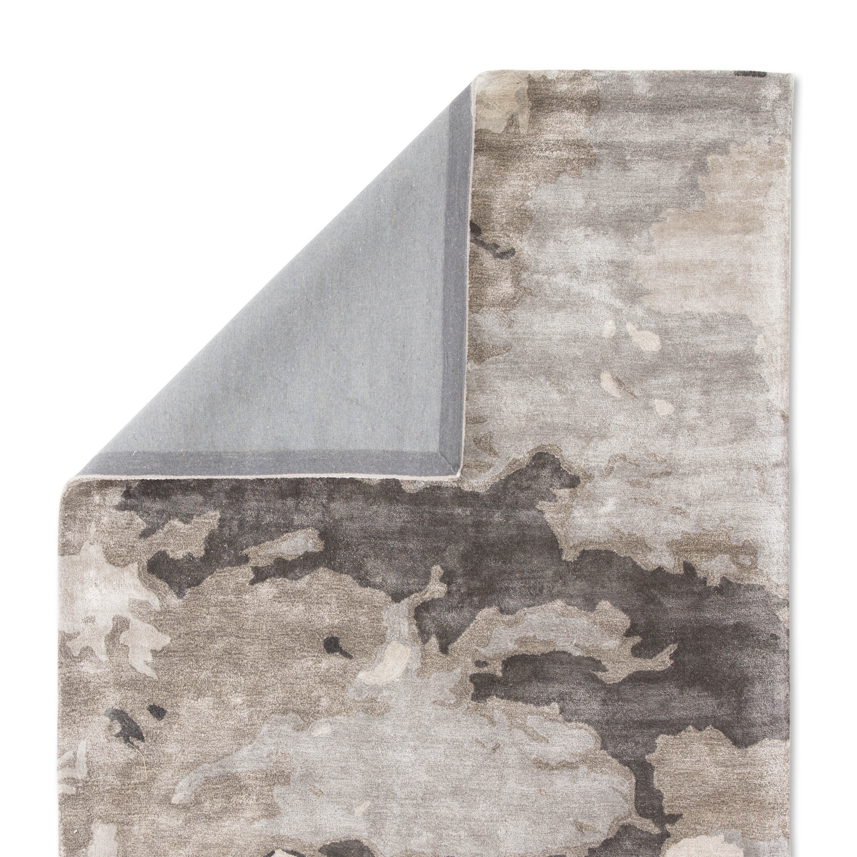 Glacier Handmade Abstract Gray/ Silver Area Rug (9' X 12') - Image 2