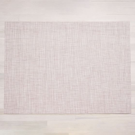 Chilewich Mini Basketweave Floor Mat, 2'x3', Blush - Image 0