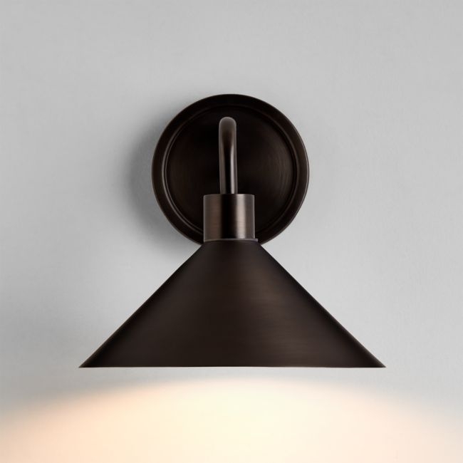Andre Gunmetal Black Indoor/Outdoor Wall Sconce Light - Image 0